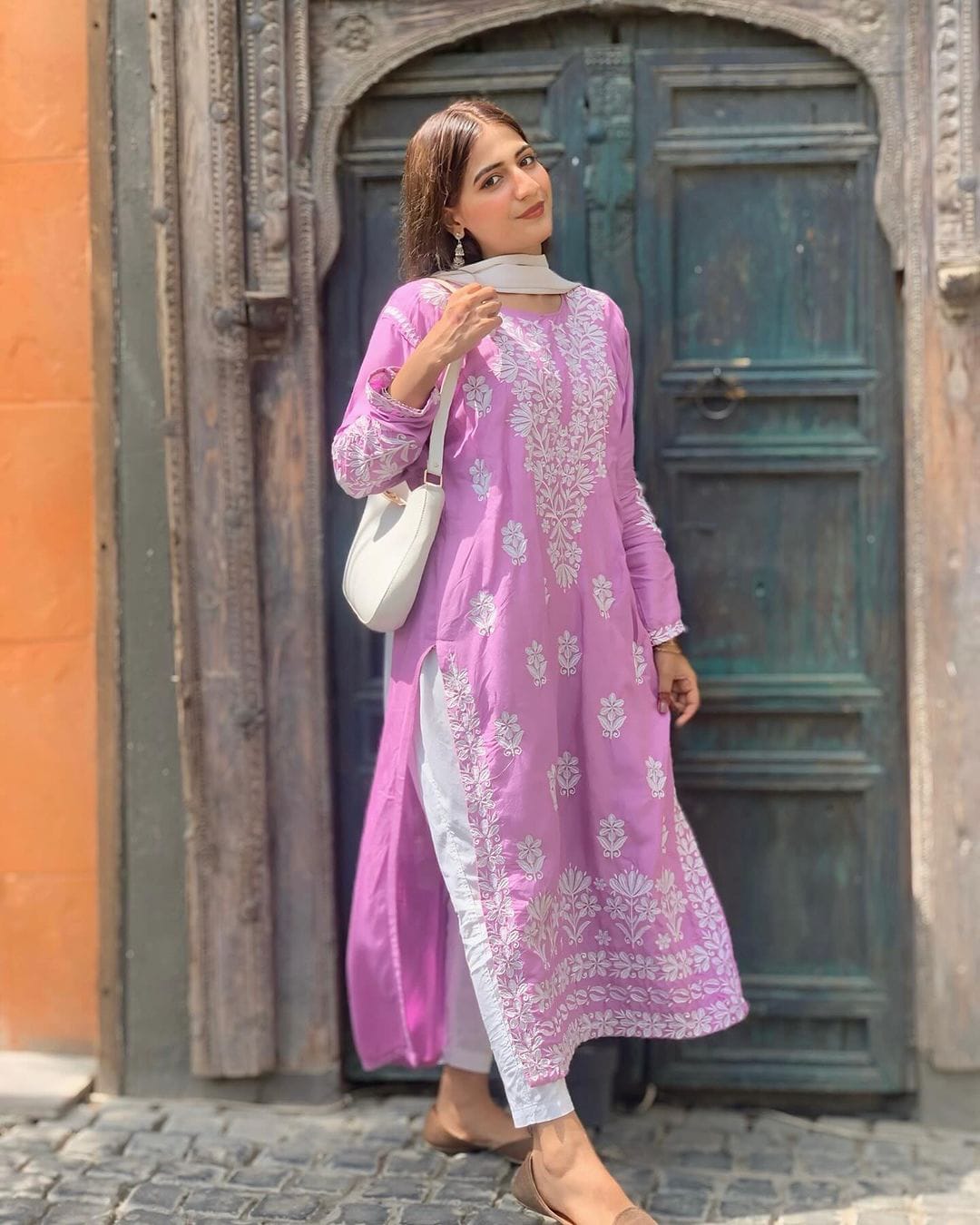 INDIAN HEAVY EMBROIDED KURTI