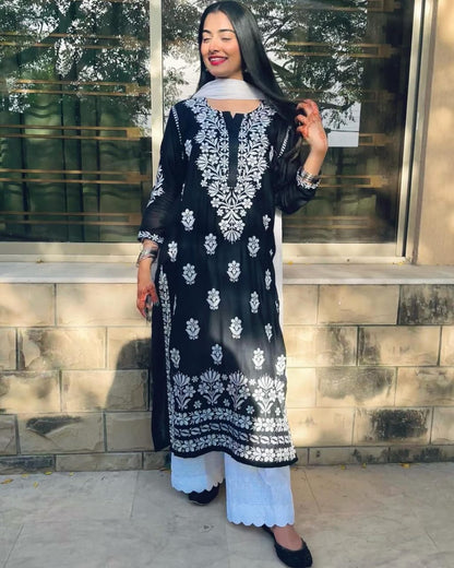 INDIAN HEAVY EMBROIDED KURTI