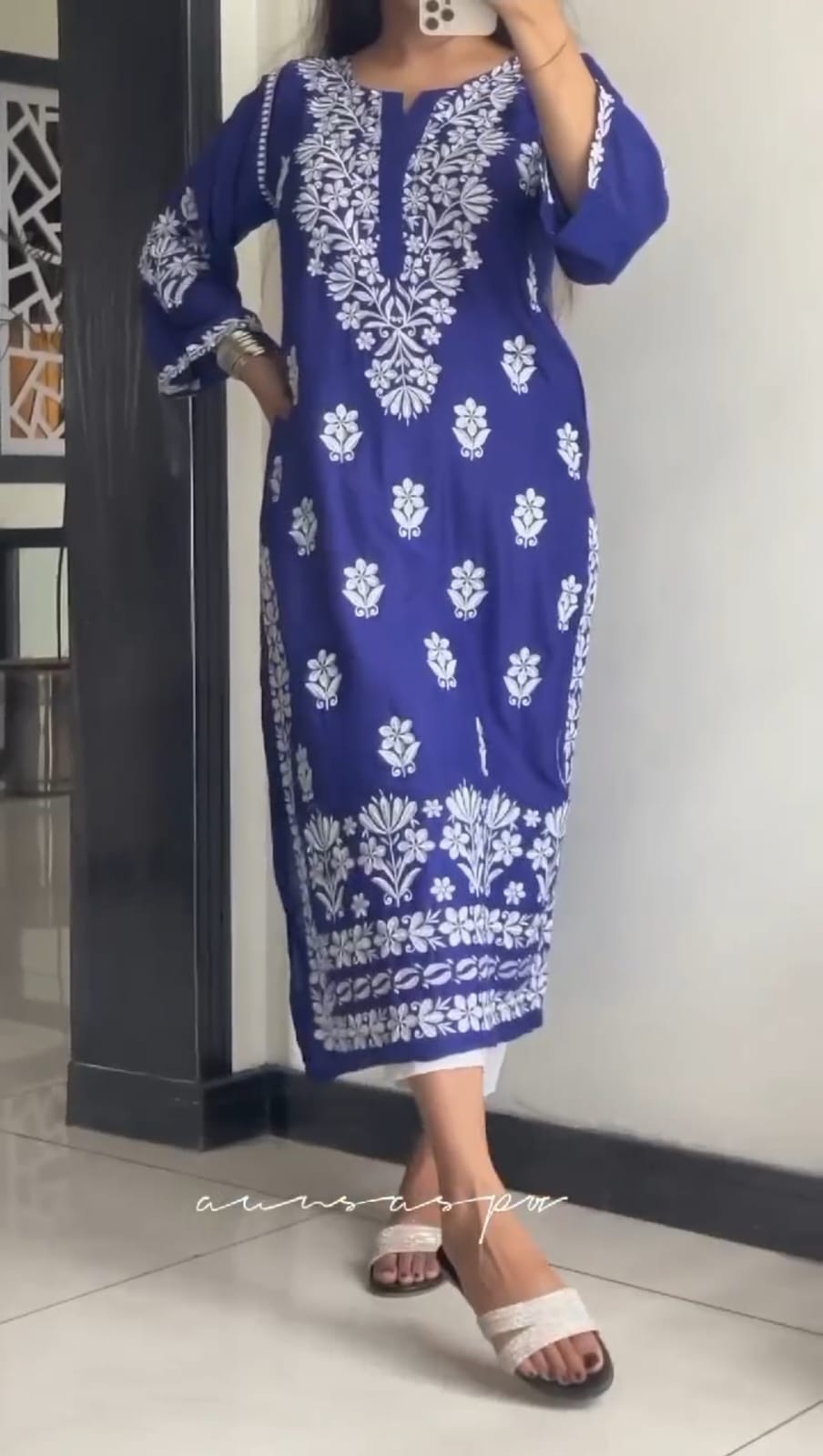 INDIAN HEAVY EMBROIDED KURTI